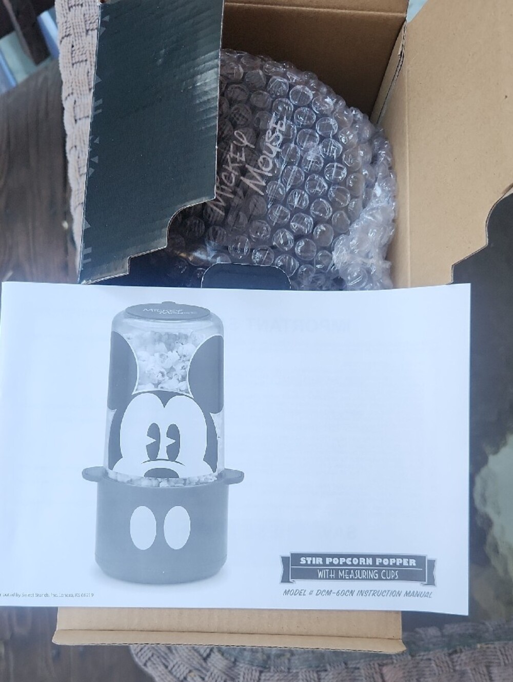 BNIB Disney Mickey Mouse Mini Retro Popcorn Popper Movie Night Kidcore - Picture 3 of 5